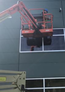 security camera install - edmonton - crane