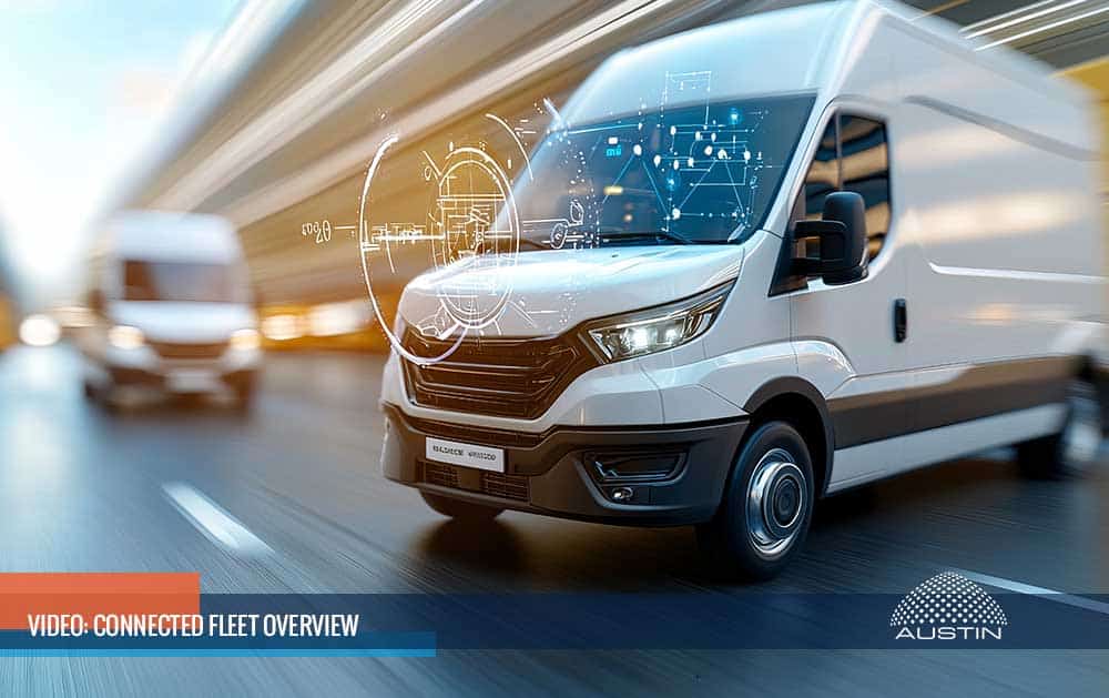 Connected fleet technology in modern delivery vans